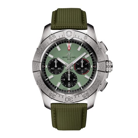 breitling green dial|breitling avenger 42 green.